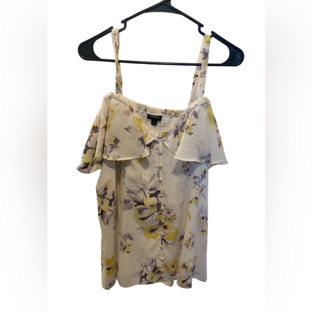 TORRID cold shoulder blouse